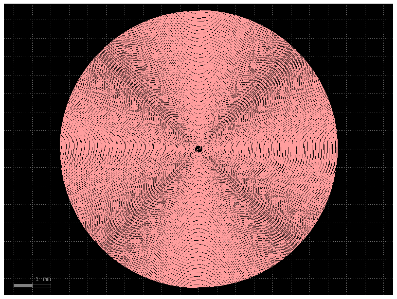Si₃N₄ — 20 ns delay line GDS layout preview