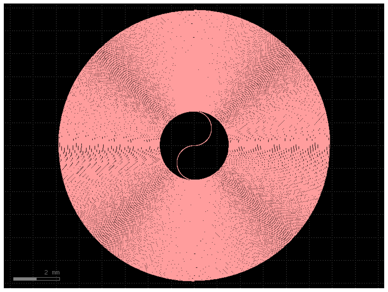 2% — 20 ns delay line GDS layout preview
